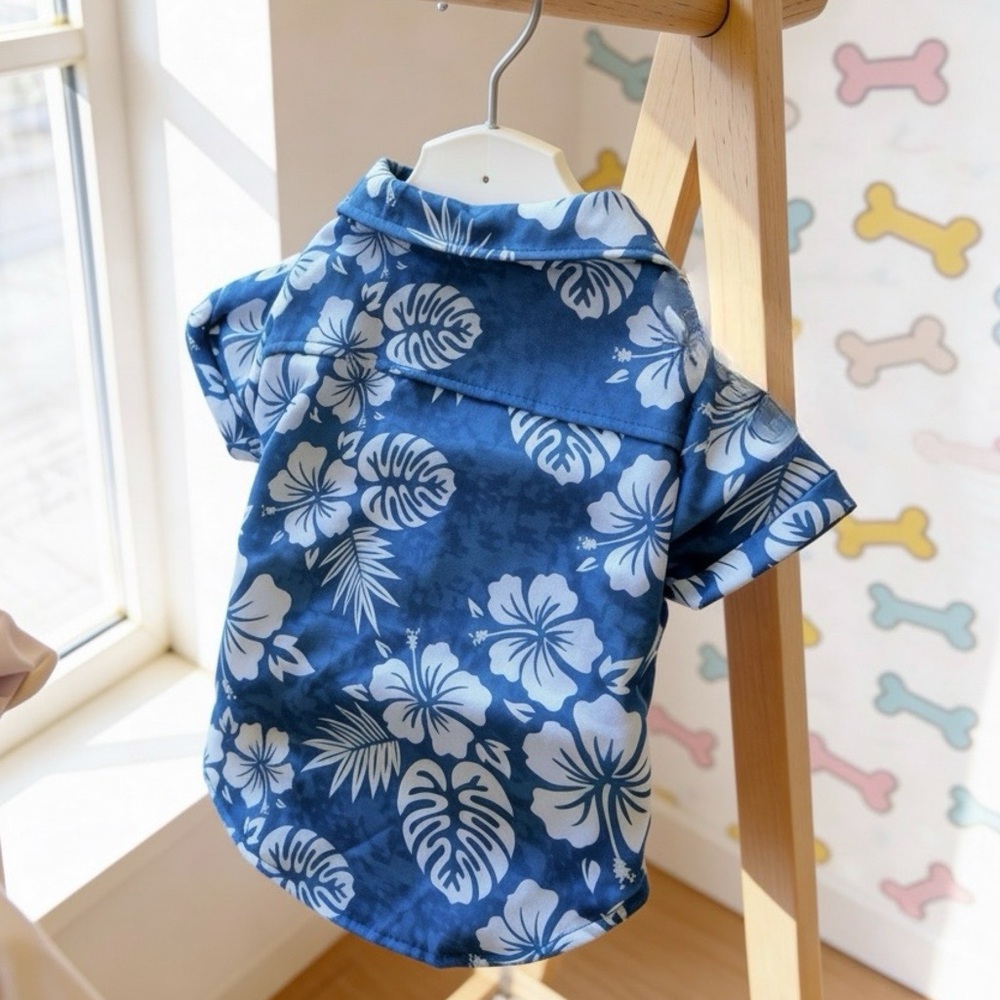 Jessica Simpson Hawaiian Aloha Dog Shirt